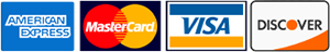 We accept credit cards